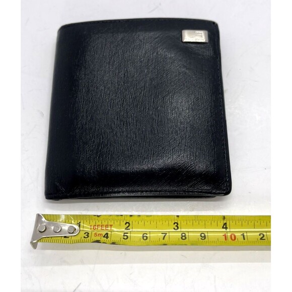 Dunhill Bifold black leather wallet card holder elegant Perfect size - Picture 11 of 11